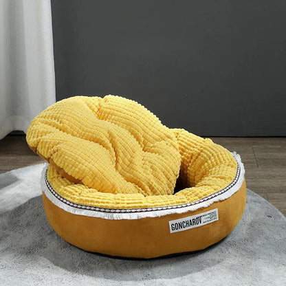 Cozy Round Winter Pet Bed