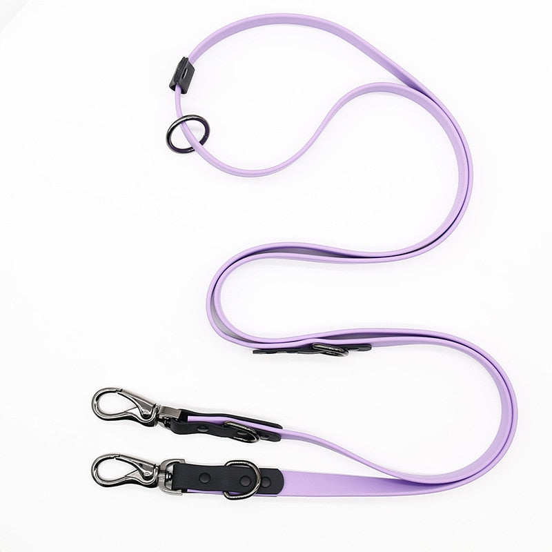 PVC Multifunctional Dual Dog Leash