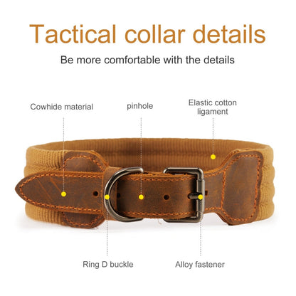 Leather Heavy Duty Tactical Dog Collars