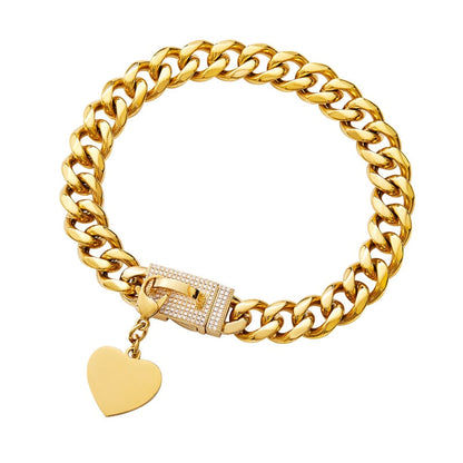 Strong 18K Gold Dog Chain Collar