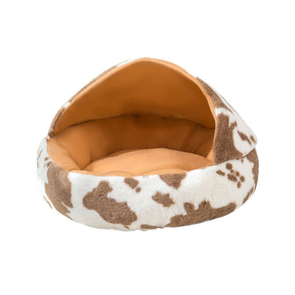 Semi Closed Cozy Pet Cave Bed