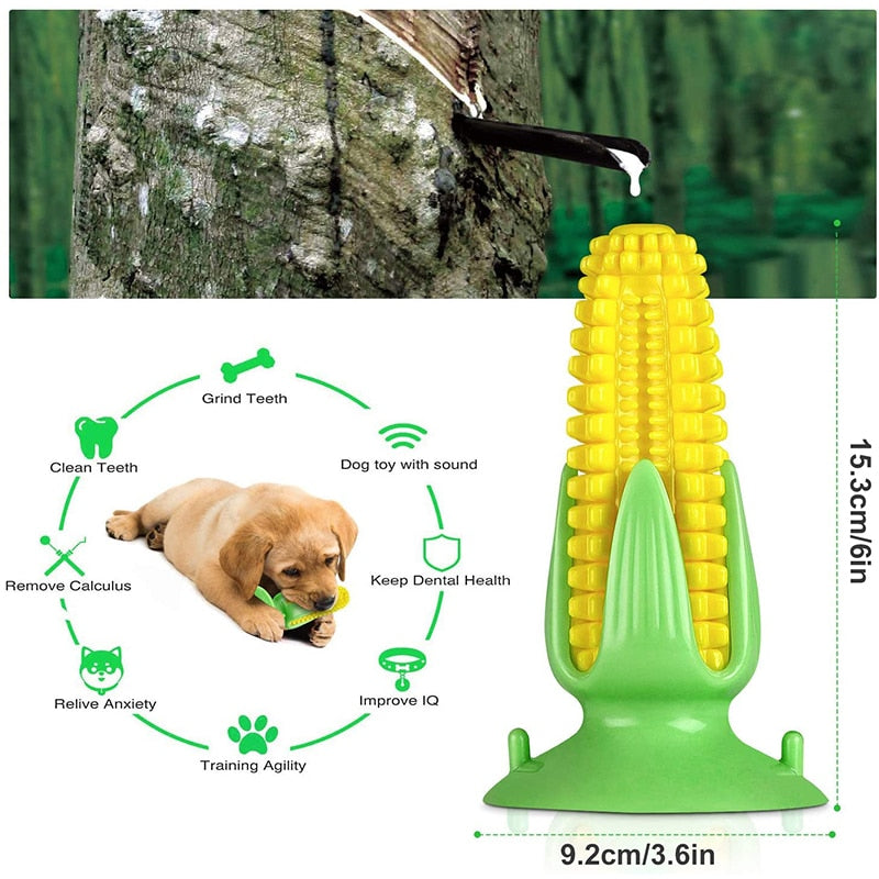 Corn Shaped Dog Squeaky Toy