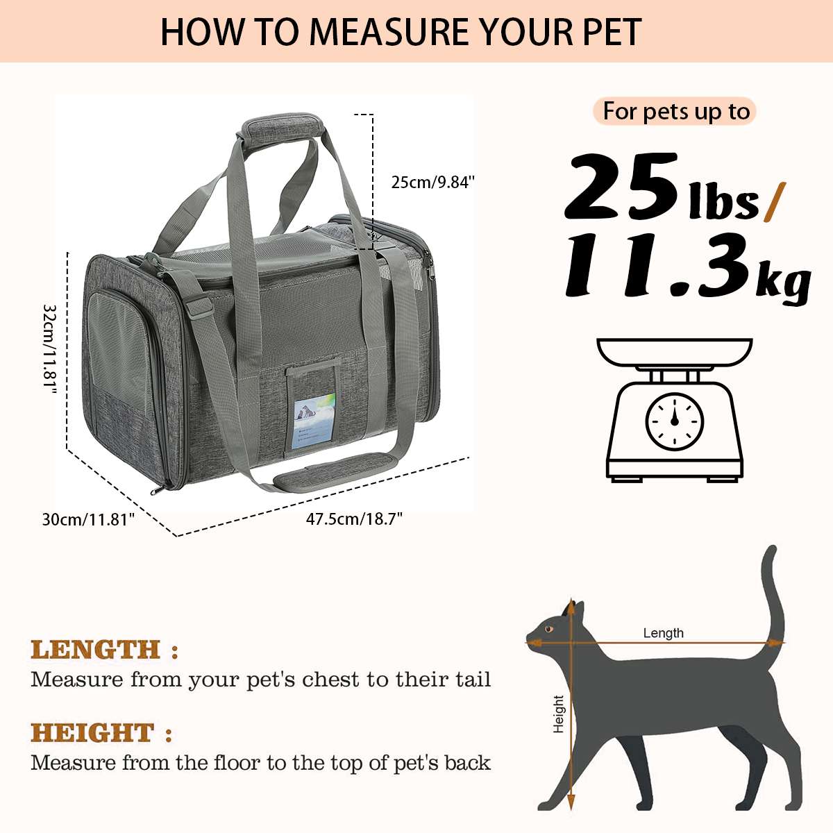 Breathable Fabric Pet Carrier Backpack