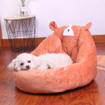 4 Styles Cartoon Bear Dog Bed