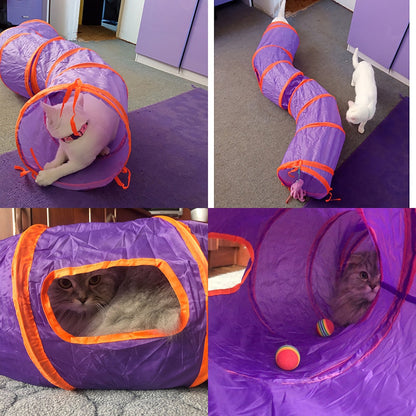 S Type Foldable Cat Tunnel