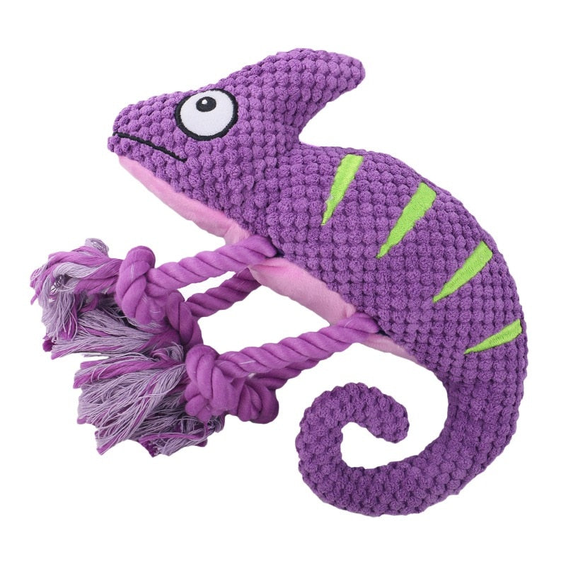 Squeaky Lizard Dog Chew Toy