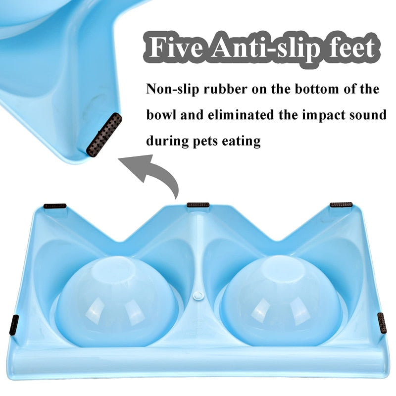 Cervical Protection 15° Tiled Dog Bowl