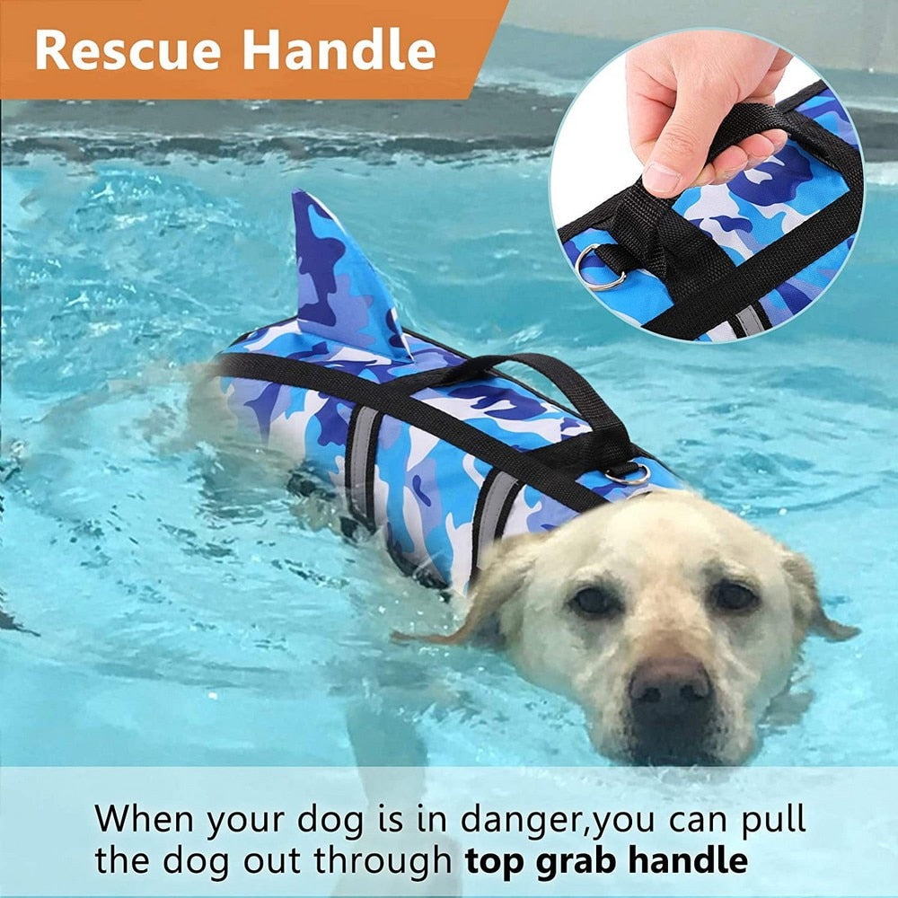 Camouflage Shark Dog Life Jacket