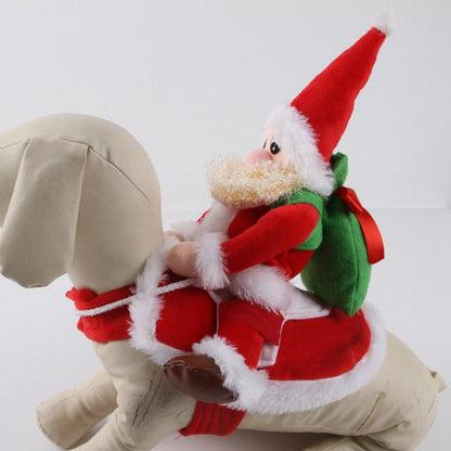 Santa Claus Riding Dog Christmas Costume