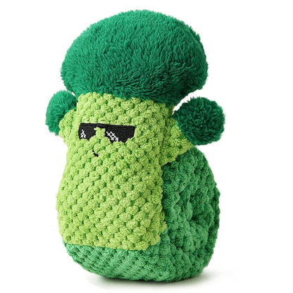 Broccoli Pet Squeaky Snuffle Toy