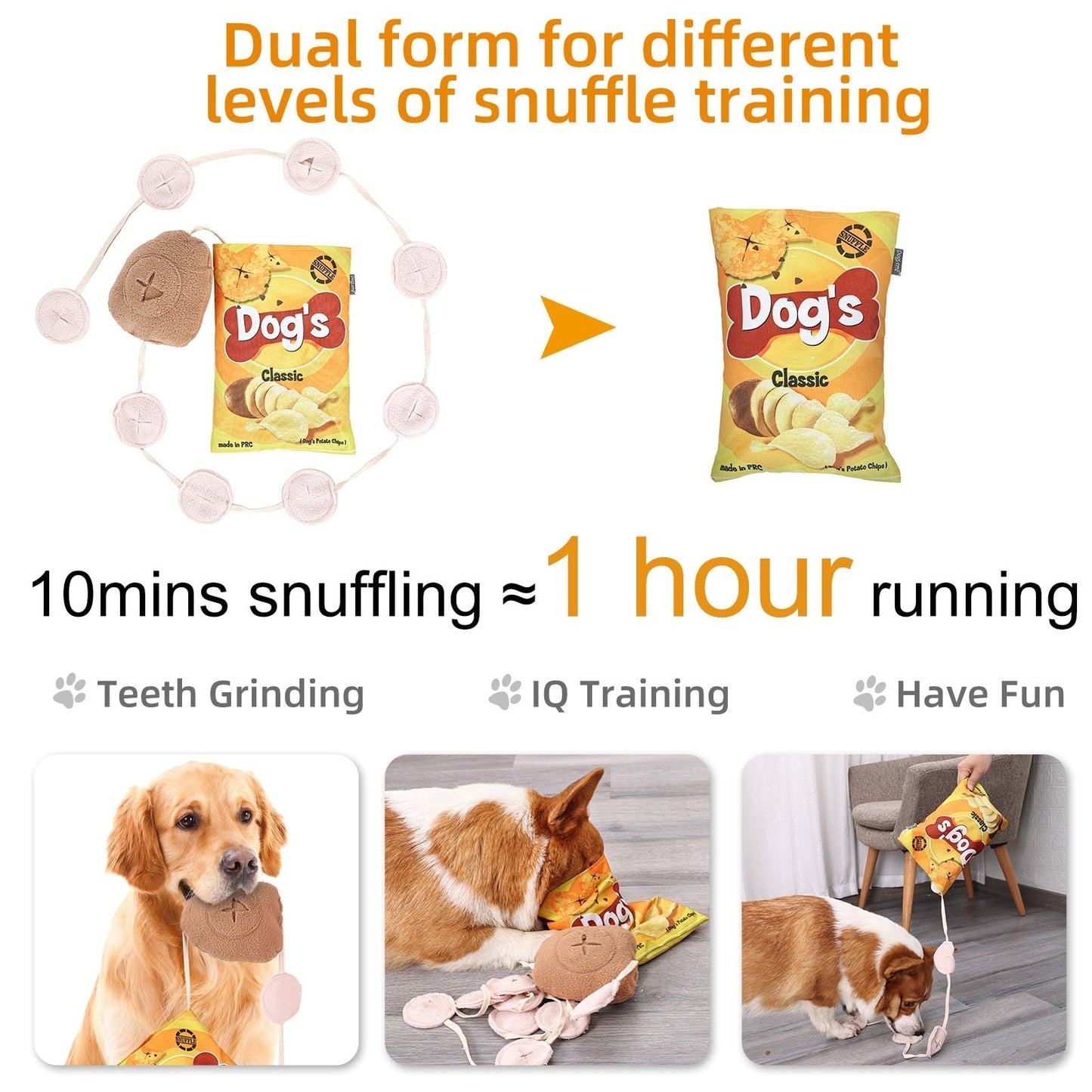 Dogs Classic Snacks Fun Snuffle Toy