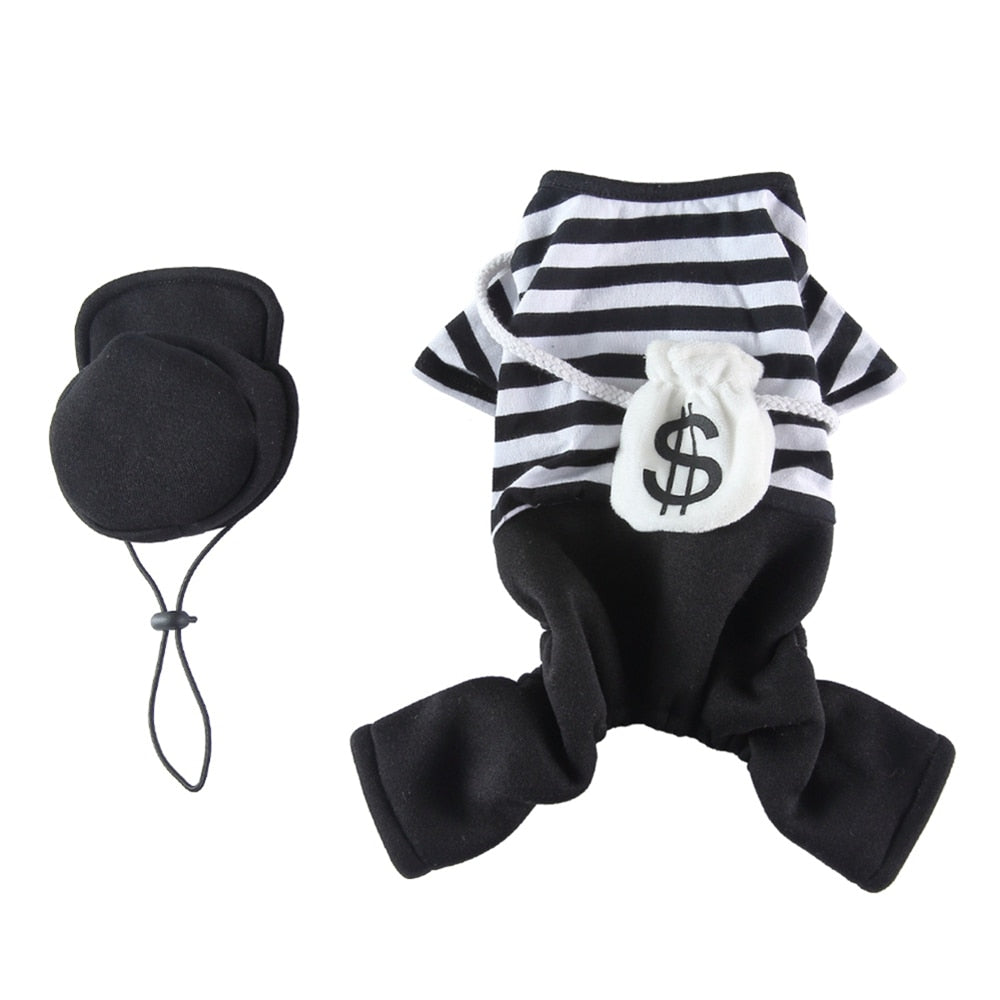 Funny Thief Cosplay Dog Costumes