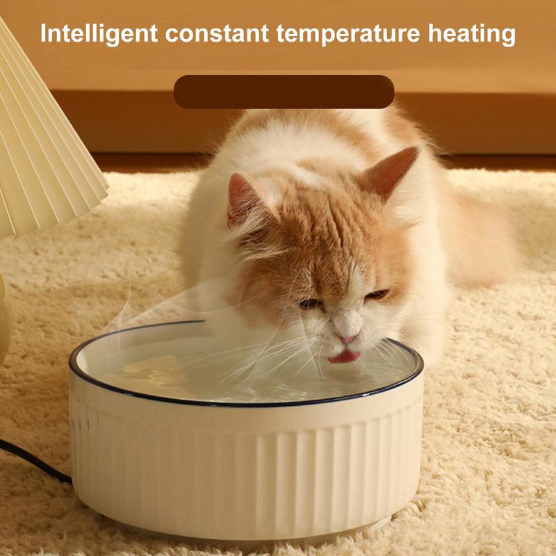 Thermostat Ceramic Heated Pet Bowl
