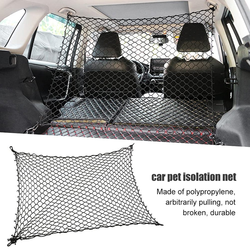 Adjustable Durable Dog Car Safety Barrier Net