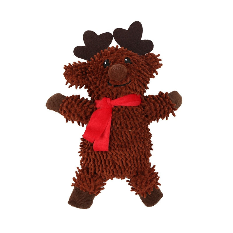 Squeaky Christmas Plush Dog Toy