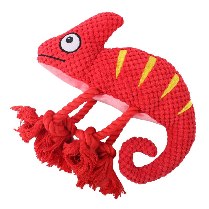 Squeaky Lizard Dog Chew Toy