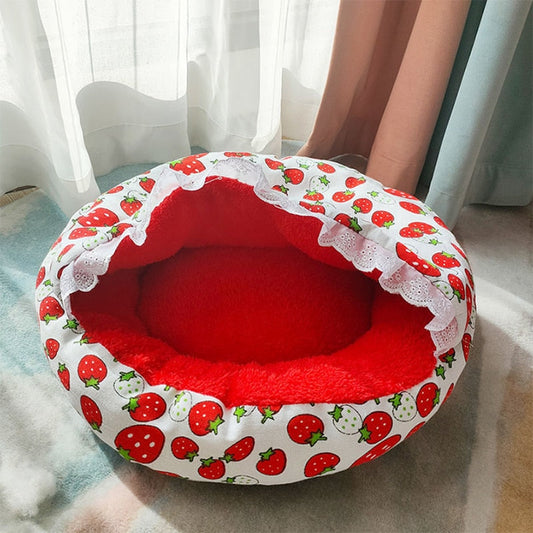 Cute Cartoon Warm Cat Bed