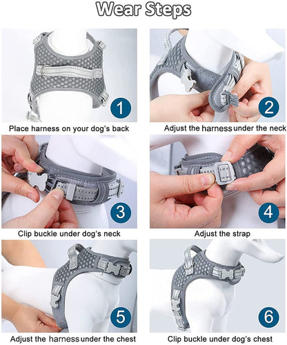 Soft Inner Lining Dog Harness