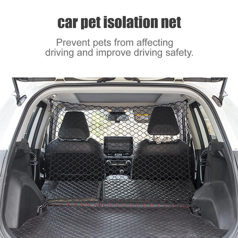 Adjustable Durable Dog Car Safety Barrier Net