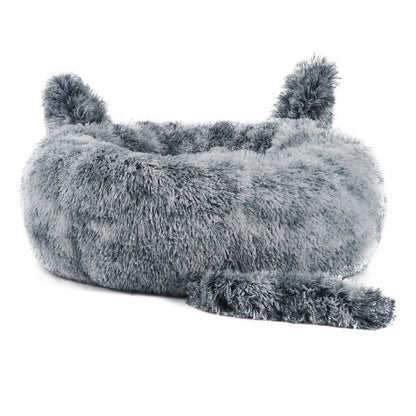 Luxury Plush Calming Round Dog Bed