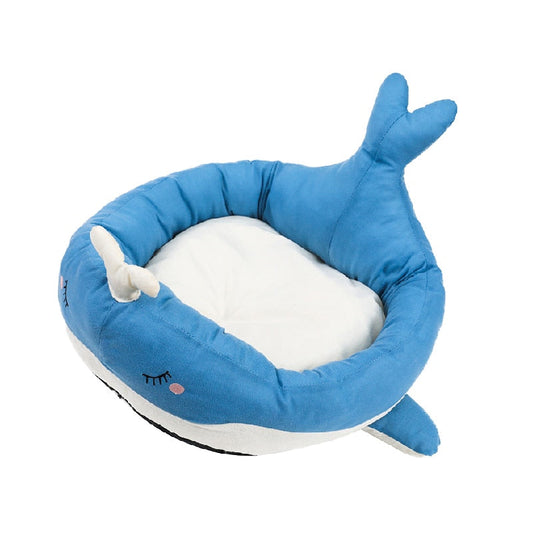 Cute Whale Warm Cat Bed