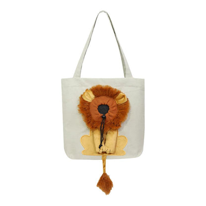 Cute Lion Design Pets Handbag