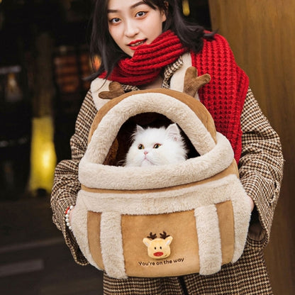 Winter Warm Travel Pet Backpack