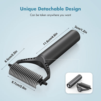 Metal Handle Dematting Dog Brush