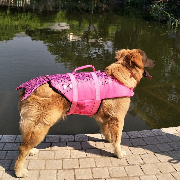 Cute Mermaid Dog Life Jacket