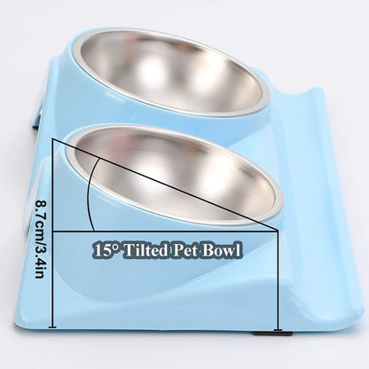 Cervical Protection 15° Tiled Dog Bowl