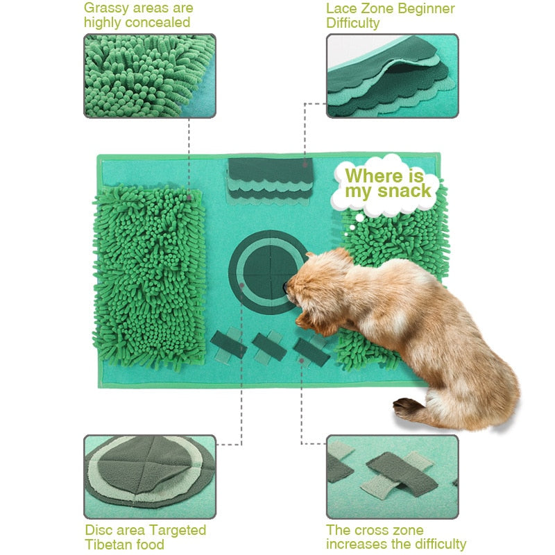 Green Field Dog Snuffle Mat