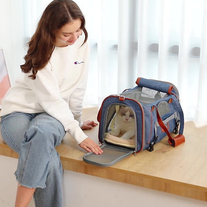 Soft Sided Collapsible Dog Carrier Bag