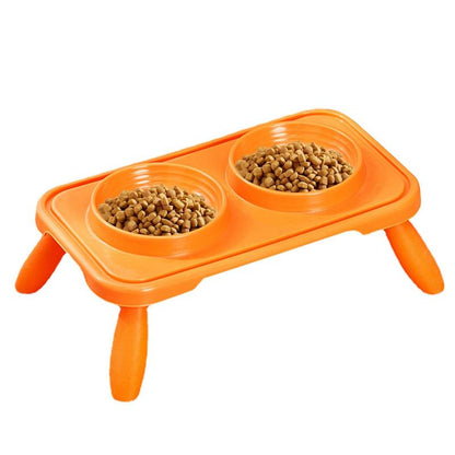 Integrated Double Raised Cat Bowls