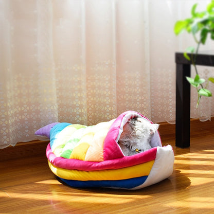 Rainbow Boat Pet Sofa Bed