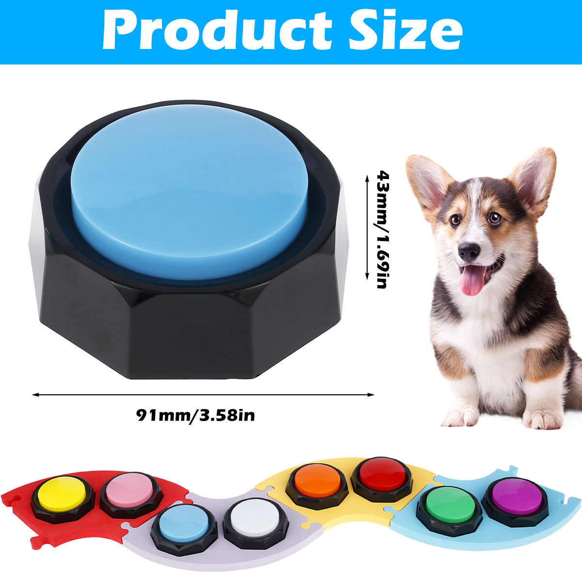 Durable ABS Recordable Dog Talking Button