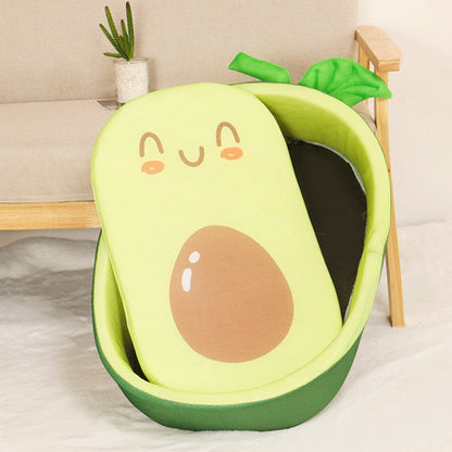 Summer Cartoon Avocado Pet Bed