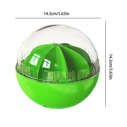 Squeaky Dog Food Ball Dispenser Toy