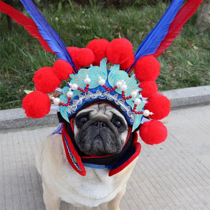 Funny Peking Opera Pets Costume