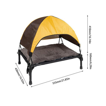 Elevated Dog Bed With Canopy Shade