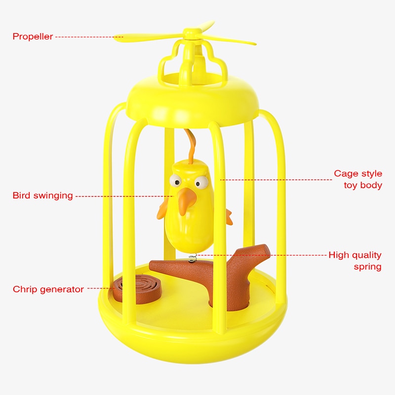 Interactive Birdcage Funny Cat Toys