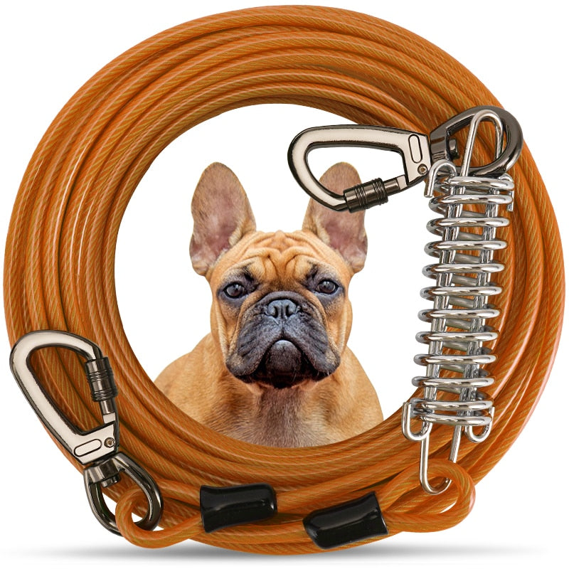 Steel Wire Metal Spring Dog Leash