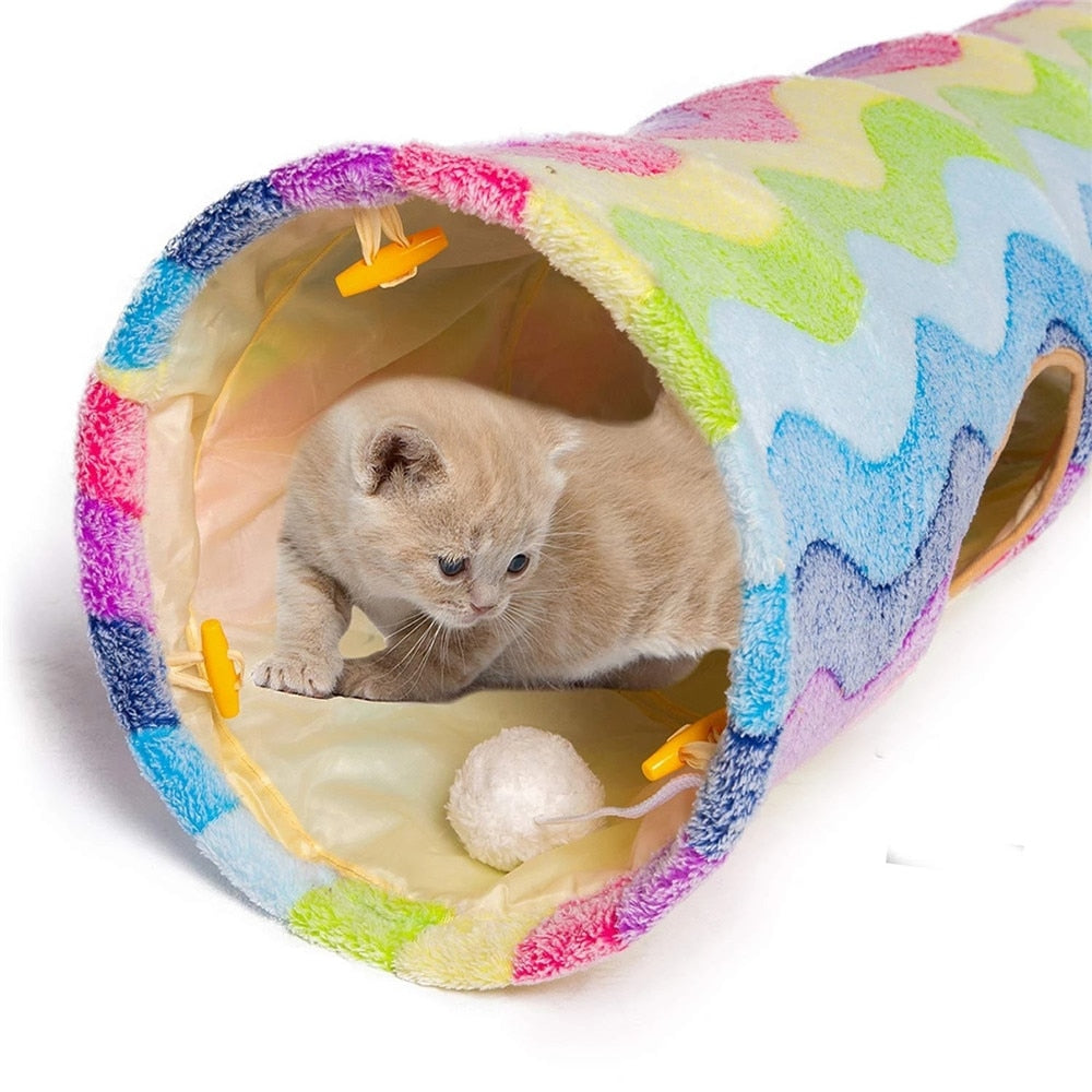 Scratch Resistant Foldable Cat Tunnel