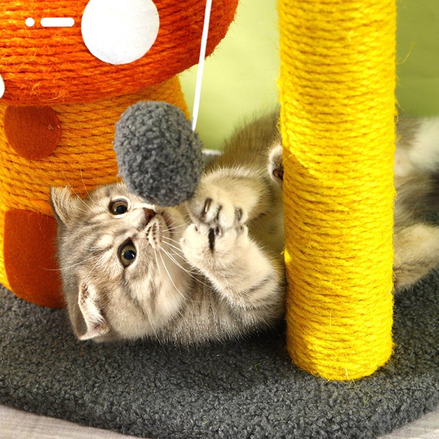 Cute Mushroom Cat Scratcher Post