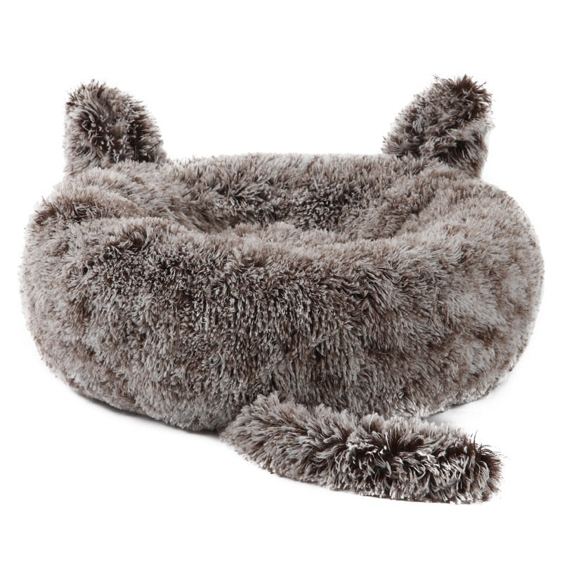 Luxury Plush Calming Round Dog Bed