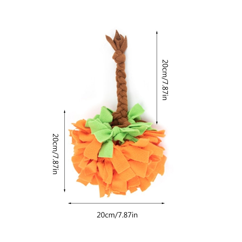 Pumpkin Sniffing Dog Snuffle Toy