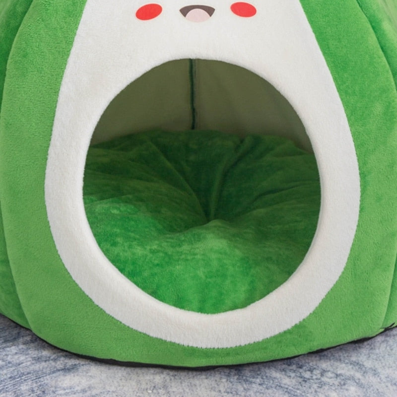 Cartoon Avocado Pet Bed