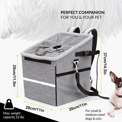 Breathable Padded Dog Bike Carrier