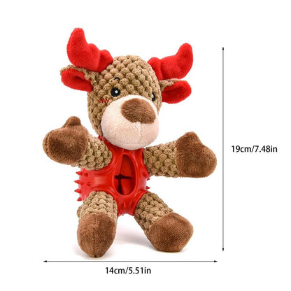 Squeaky Plush Elk Dog Toys