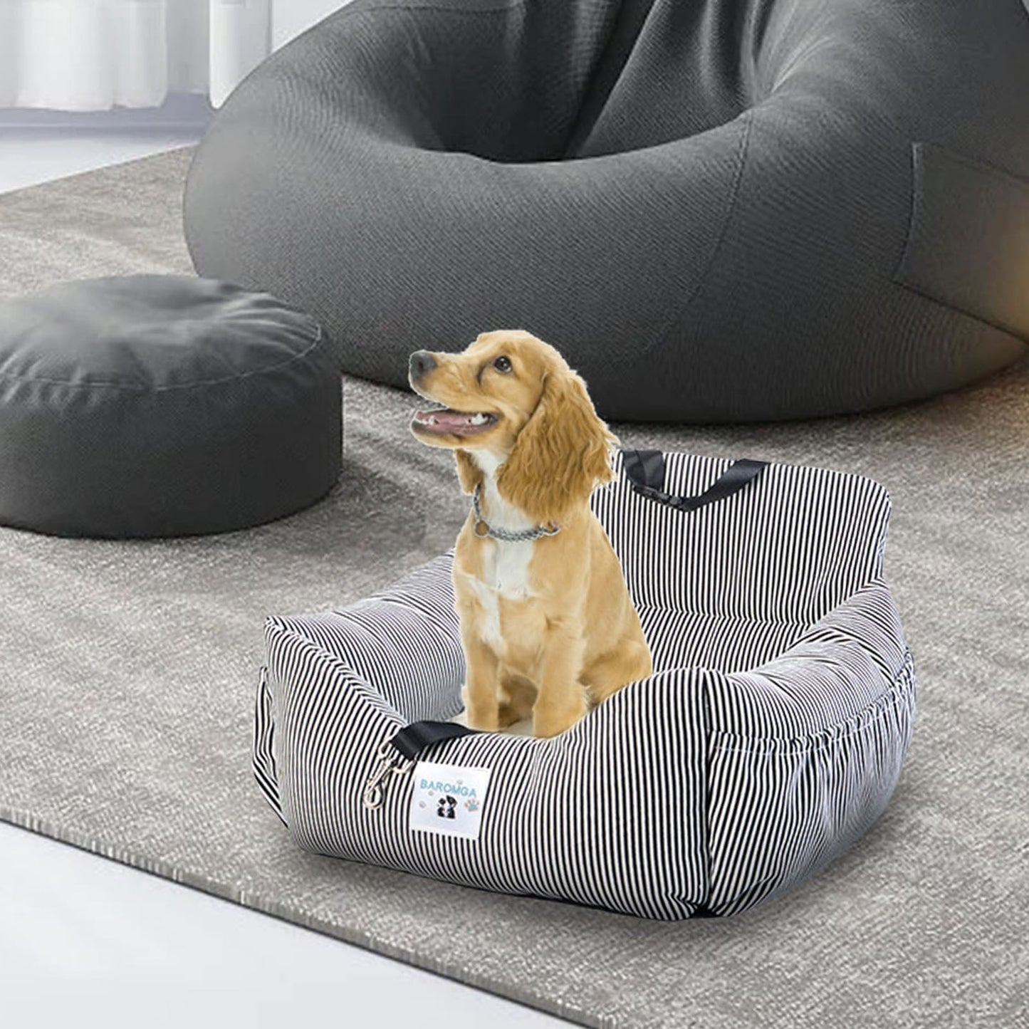 Soft Plush Dog Car Seat Bed