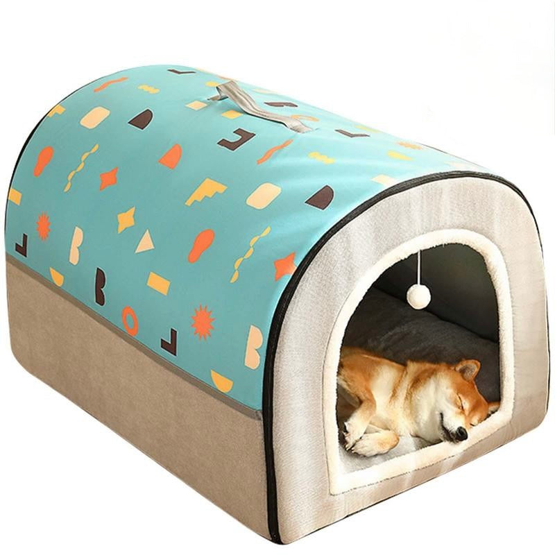 Foldable Cozy Dog Cave Bed